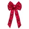 Holiday Trims Holiday Trims Red/Silver Fancy Glitter Christmas Bow 12 in. 7488 - alternate 4